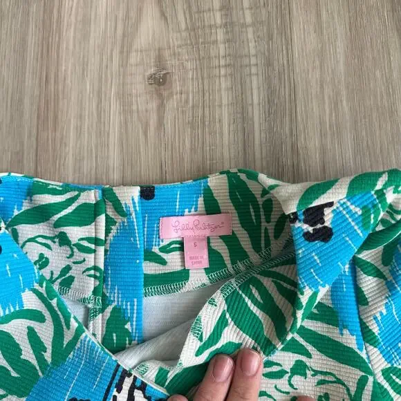 Lilly Pulitzer Layton Dress Sea Oat Ikatt Shift Dress Size Small - Picture 3 of 9